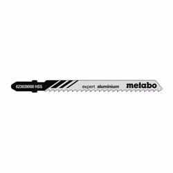 Metabo - Lames de scie sauteuse expert en aluminium longueur utile 74mm dents 3mm hss congelées. écrit 5 pièces