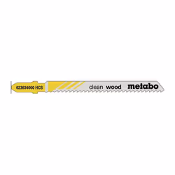 Metabo - Lames de scie sauteuse presque bois longueur utile 74mm dents 4mm hcs vissées pour les courbes. 5 pièces.