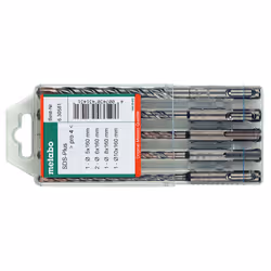 Metabo 630581000, Martello perforatore, Set di punte per trapano, 160 mm, SDS-plus, 5 pz