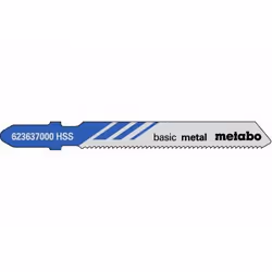 Metabo 623692000, Lama per seghetto alternativo, Di metalli non ferrosi, Lamiera (spessore medio), High-Speed Steel (HSS), Bl ...
