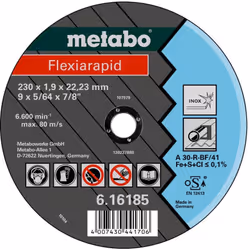 Metabo 616183000, Disco per tagliare, Tubo, Profilato, Acciaio inox, Metabo, 2,22 cm, 15 cm, 1,6 mm