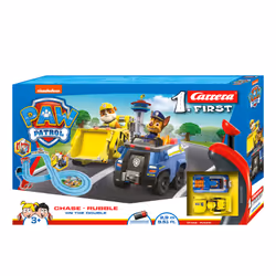 Carrera 20063035, Veicolo da corsa e set di piste, PAW Patrol - On the Double, 3 anno/i, Multicolore