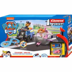 Carrera FIRST PAW Patrol Adventure Bay Legends, Veicolo da corsa e set di piste, 3 anno/i, Multicolore