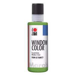 Marabu Window Color fun & fancy, Verde, Pittura acrilica, 80 ml