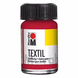 Marabu 17160039031, Rosso, Pittura tessile, Liquido, 15 ml, 1 pz