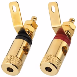 Monacor BP-260G, speaker terminals, Oro, Oro