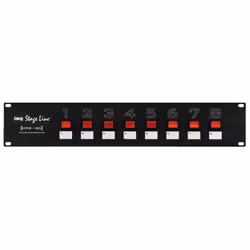 Monacor MCS-180, Nero, 2U, 8 presa(e) AC, 482 mm, 89 mm, 110 mm