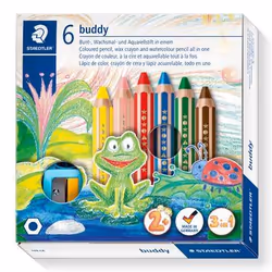 Staedtler Noris buddy 140, Morbido, Multicolore, 6 pz