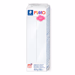 Staedtler FIMO 8021, Argilla da modellazione, Bianco, 1 pz, 1 colori, 110 °C, 30 min