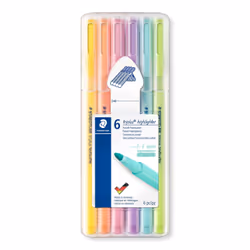 Staedtler 362 C evidenziatore 6 pz Tipo di punta Lime, Menta, Pesca, Rosa, Viola, Giallo