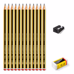 Staedtler Noris 120, 2HB, Nero, Giallo, Esagonale, Arte, Disegno grafico, Hobby, Ufficio, Scuola, Technical drawing, Germania ...