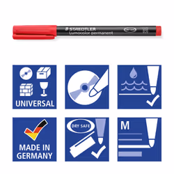 Staedtler Lumocolor permanent pen 317 marcatore permanente 6 pz - Vista aggiuntiva 4