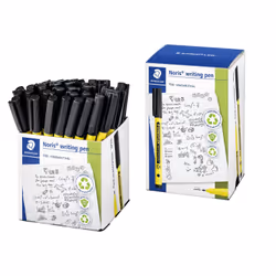 Staedtler Noris, Nero, Fine, Nero, Giallo, Polipropilene (PP), Plastica riciclata, Rotondo, Inchiostro a base di acqua