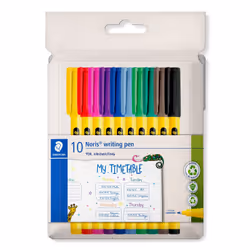 Staedtler Noris 307, Multicolore, Giallo, Polipropilene (PP), Rotondo, Inchiostro a base di acqua, 0,6 mm