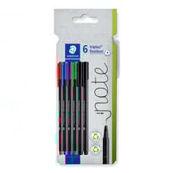 Staedtler 334 C6 penna tecnica Nero, Blu, Verde, Rosso, Viola 5 pz