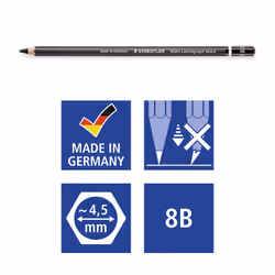 Staedtler Mars Lumograph black 100B 1 pz - Vista aggiuntiva 4