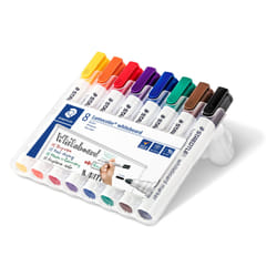 Staedtler Lumocolor 351 WP8 marcatore permanente Tipo di punta Nero, Blu, Marrone, Verde, Arancione, Rosso, Viola, Giallo 8 pz