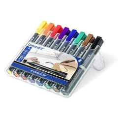 Staedtler Lumocolor marcatore permanente Nero, Blu, Marrone, Verde, Arancione, Rosso, Viola, Giallo
