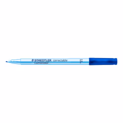Staedtler Lumocolor 305, Fine, 1 colori, Blu, 0,6 mm, Inchiostro a base di acqua
