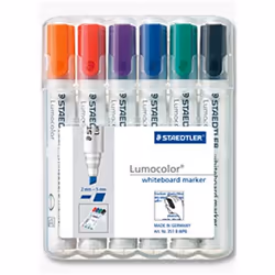 Staedtler 351 B WP6, 6 pz, Nero, Blu, Verde, Arancione, Rosso, Viola, Bianco, Bianco, Polipropilene (PP), 2 mm