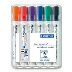 Staedtler 351 B WP6 evidenziatore 6 pz Nero, Blu, Verde, Arancione, Rosso, Viola