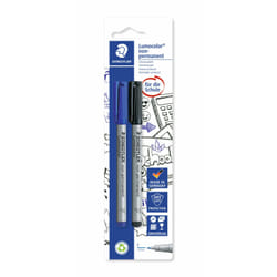 Staedtler Lumocolor 316 evidenziatore 2 pz Nero, Blu