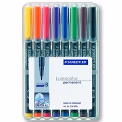 Staedtler 314 WP8, Nero, Blu, Marrone, Verde, Arancione, Rosso, Viola, Giallo, Trasparente, Polipropilene (PP), 2,5 mm, 1 pz