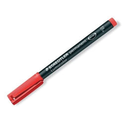 Staedtler Lumocolor 318-2 marcatore permanente Tipo di punta Rosso 10 pz