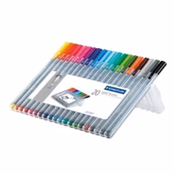 Staedtler triplus fineliner 334, Multi, Grigio, Polipropilene (PP), 0,3 mm, 20 pz