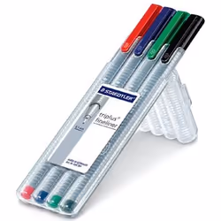 Staedtler 334 SB4, Nero, Blu, Verde, Grigio, Rosso, Nero, Blu, Verde, Rosso, 0,3 mm, 4 pz