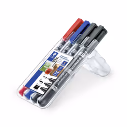 Staedtler Lumocolor permanent duo 348, 4 pz