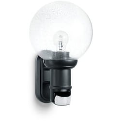 Lampada da esterno l 560 s, Lampada da parete con sensore, E27, luce classica da esterno, ingresso casa, Nero - Steinel