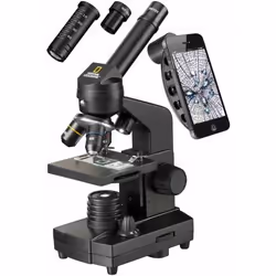 National Geographic 9039001, Microscopio ottico, Nero, 1280x, 40x, LED, CE