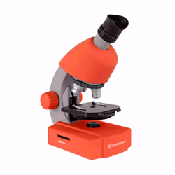 Bresser Optics Junior 40x-640x, Microscopio ottico, Rosso, 640x, 40x, LED, Batteria