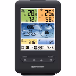 Bresser Optics 7002585 stazione meteorologica digitale Nero LCD Batteria Wi-Fi