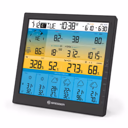Bresser Optics 7003220 stazione meteorologica digitale Nero LCD Batteria/Solare Wi-Fi
