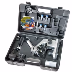 Bresser Optics 8855000, Microscopio digitale, Nero, Argento, 1024x, 40x, Windows XP / Vista / 7