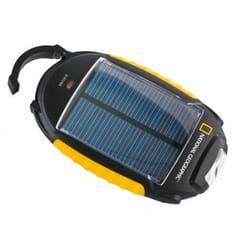 National Geographic 9060000 Caricabatterie per dispositivi mobili Console portatile, Smartphone Nero, Giallo Solare Esterno