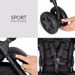 Hauck SPORT Passeggino leggero 1 seduta(e) Nero, Blu - Vista aggiuntiva 6