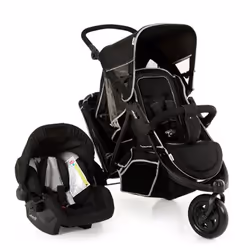 Hauck Freerider Shop n Drive Passeggino con set da viaggio 2 seduta(e) Nero, Grigio