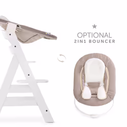 Hauck Alpha+ Alzasedia tradizionale Seduta rigida Bianco - Vista aggiuntiva 6
