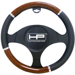 Hp Autozubehör - Coprivolante (ø x a) 39 cm x 4 cm Poliuretano pu a 3 colori, Nero, Legno, Alluminio 37 - 39 cm
