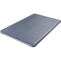 Fackelmann - Tagliere, Linea Easy Prepare, in plastica di Alta qualità, Dotato di scanalatura e Piedini Antiscivolo, Colore: Blu Scuro 36x24x1cm