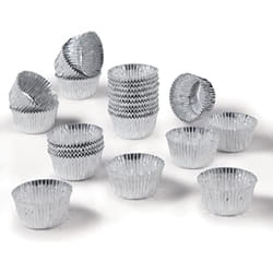 Fackelmann - zenker Set 30 pirottini in alluminio per forno ø 3,5cm (colore: argento), quantità: 1 pezzo