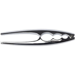 Fackelmann - 48218 Premium, schiaccianoci e crostacei, Acciaio Cromato, Argento, 17,5 x 4 x 1,3 cm, Grigio