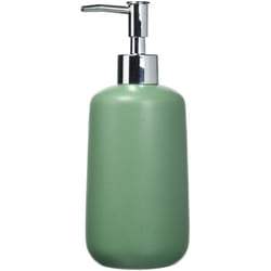 Wenko - Allstar Seifenspender Olinda Grün Dispenser di Sapone, Ceramica, Verde, 7 cm