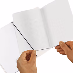 Herlitz my.book quaderno per scrivere A5 40 fogli Nero, Bianco