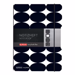 Herlitz my.book quaderno per scrivere A5 40 fogli Nero, Bianco