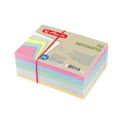Herlitz 50041145 scheda per indice Multicolore 200 pz