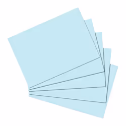 Herlitz 10837177, Blu, 170 g/m², 100 pz